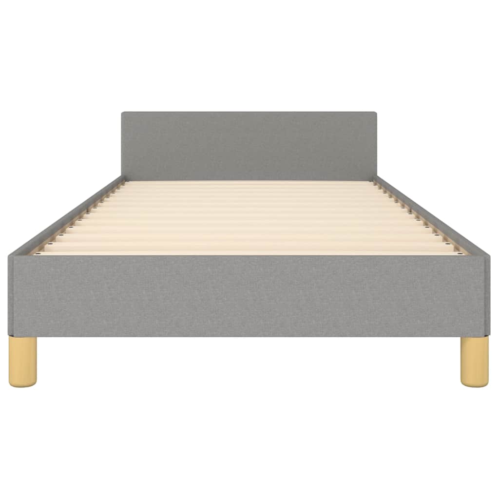 Sengeramme uten madrass lysegrå 90x190 cm Single stoff