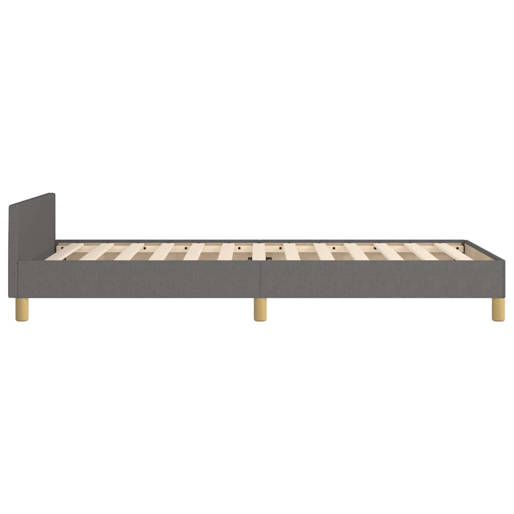 Sengeramme uten madrass mørkegrå 90x190 cm Single stoff