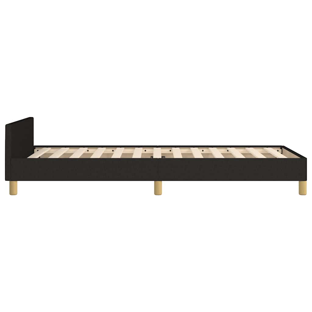 Sengeramme uten madrass svart 90x190 cm Single stoff