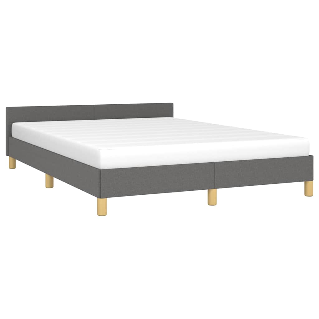Sengeramme uten madrass mørkegrå 180x200cm Super King stoff