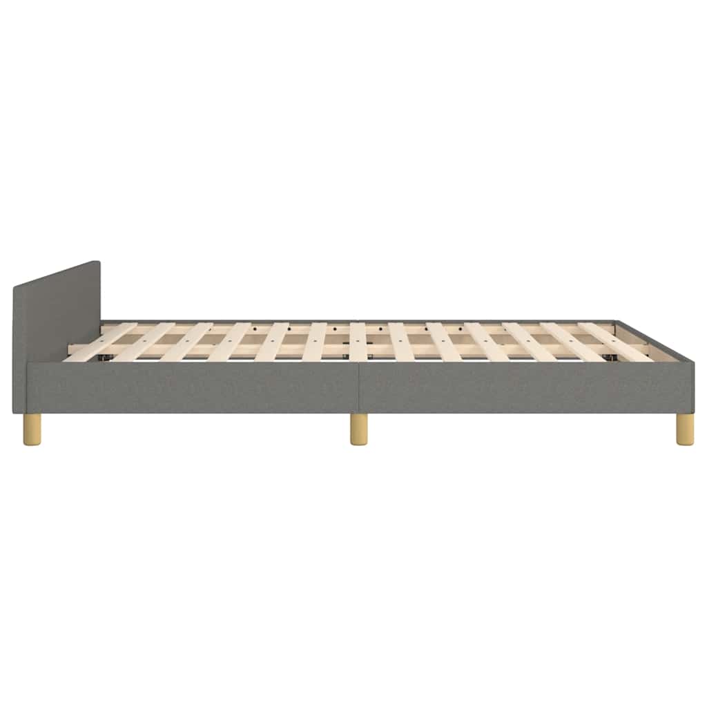 Sengeramme uten madrass mørkegrå 180x200cm Super King stoff