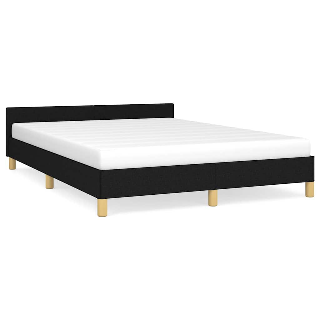 Sengeramme uten madrass svart 180x200cm Super King stoff