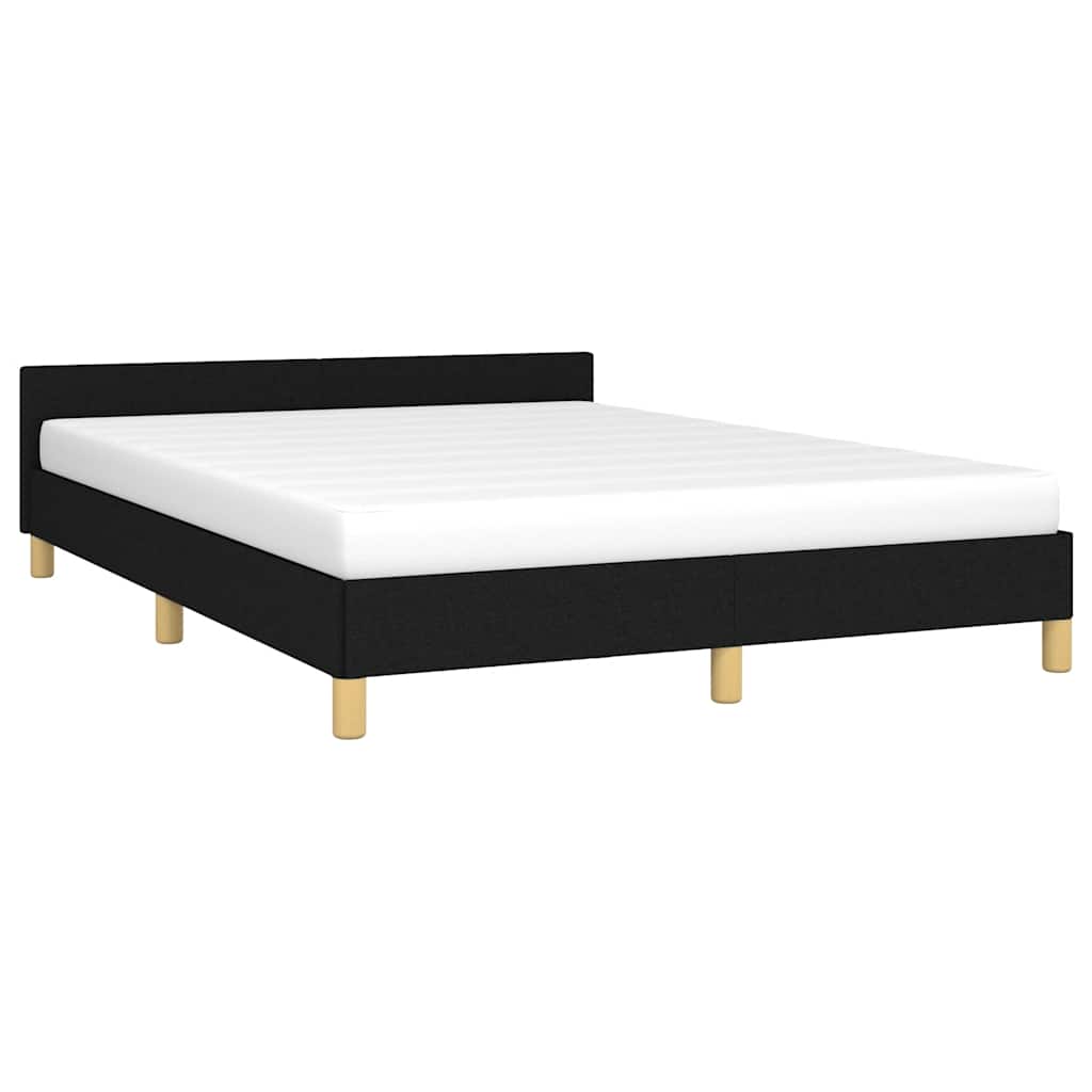 Sengeramme uten madrass svart 180x200cm Super King stoff
