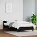 Sengeramme uten madrass svart 90x190 cm Single kunstskinn