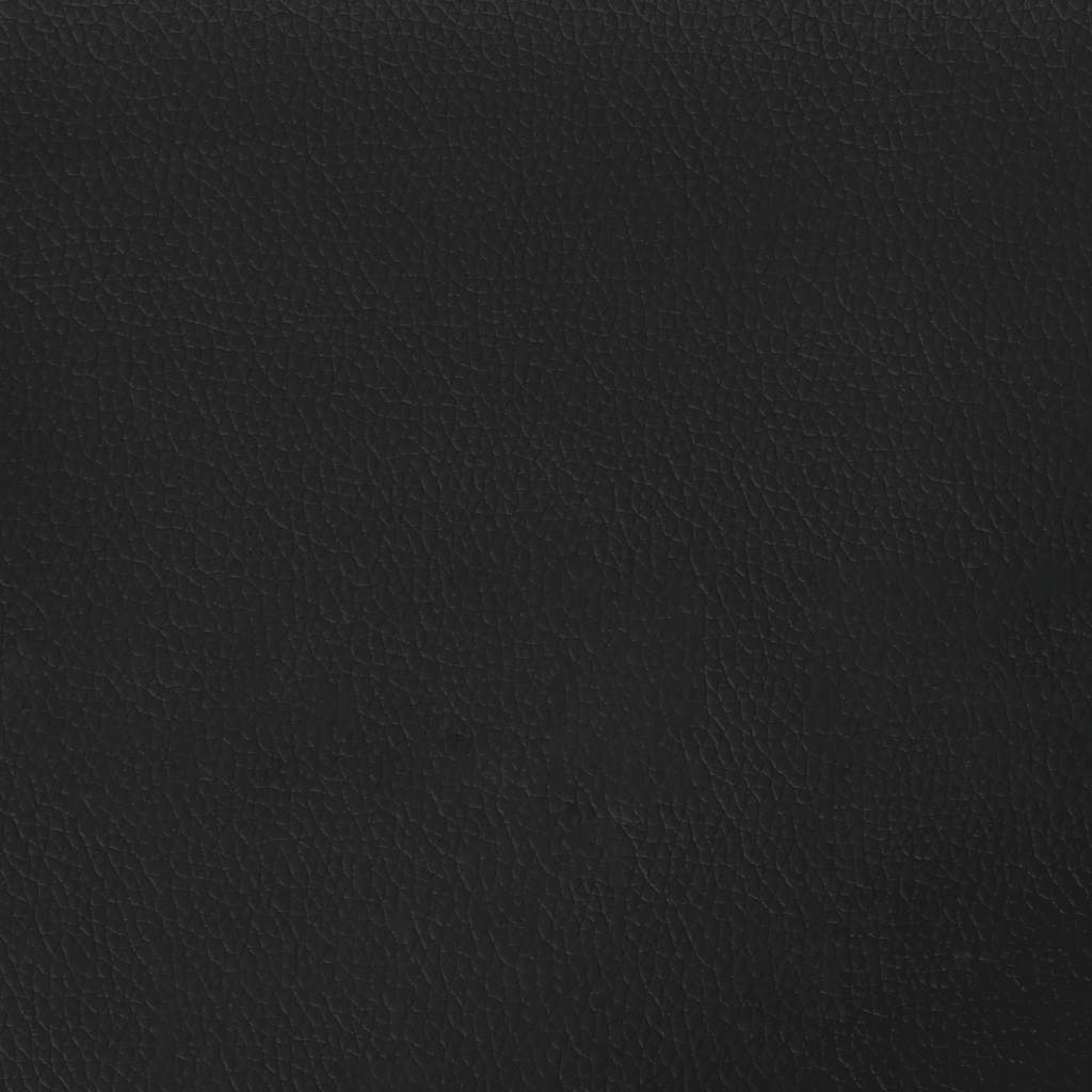 Sengeramme uten madrass svart 180x200cm Super King kunstskinn