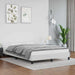 Sengeramme uten madrass hvit 180x200cm Super King kunstskinn