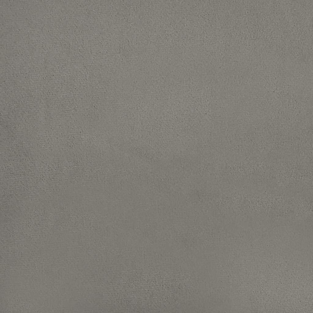 Sengeramme uten madrass lysegrå 180x200cm Super King fløyel