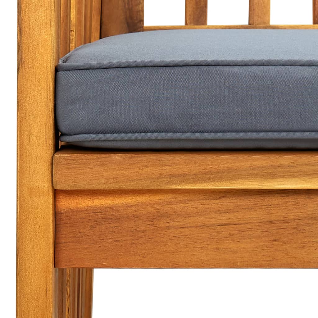 Hagestoler 4 stk med puter heltre akasie