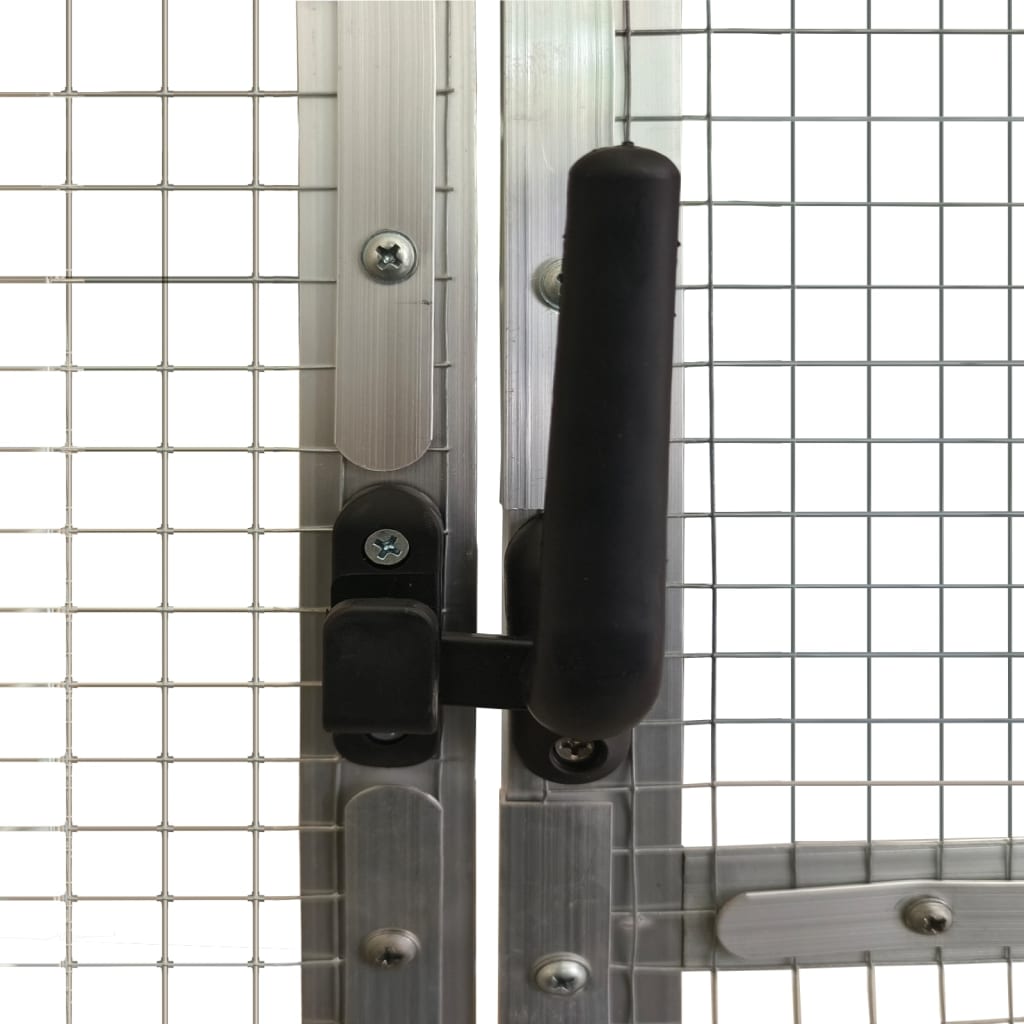 Fuglehus sølv 179x100x185 cm aluminium