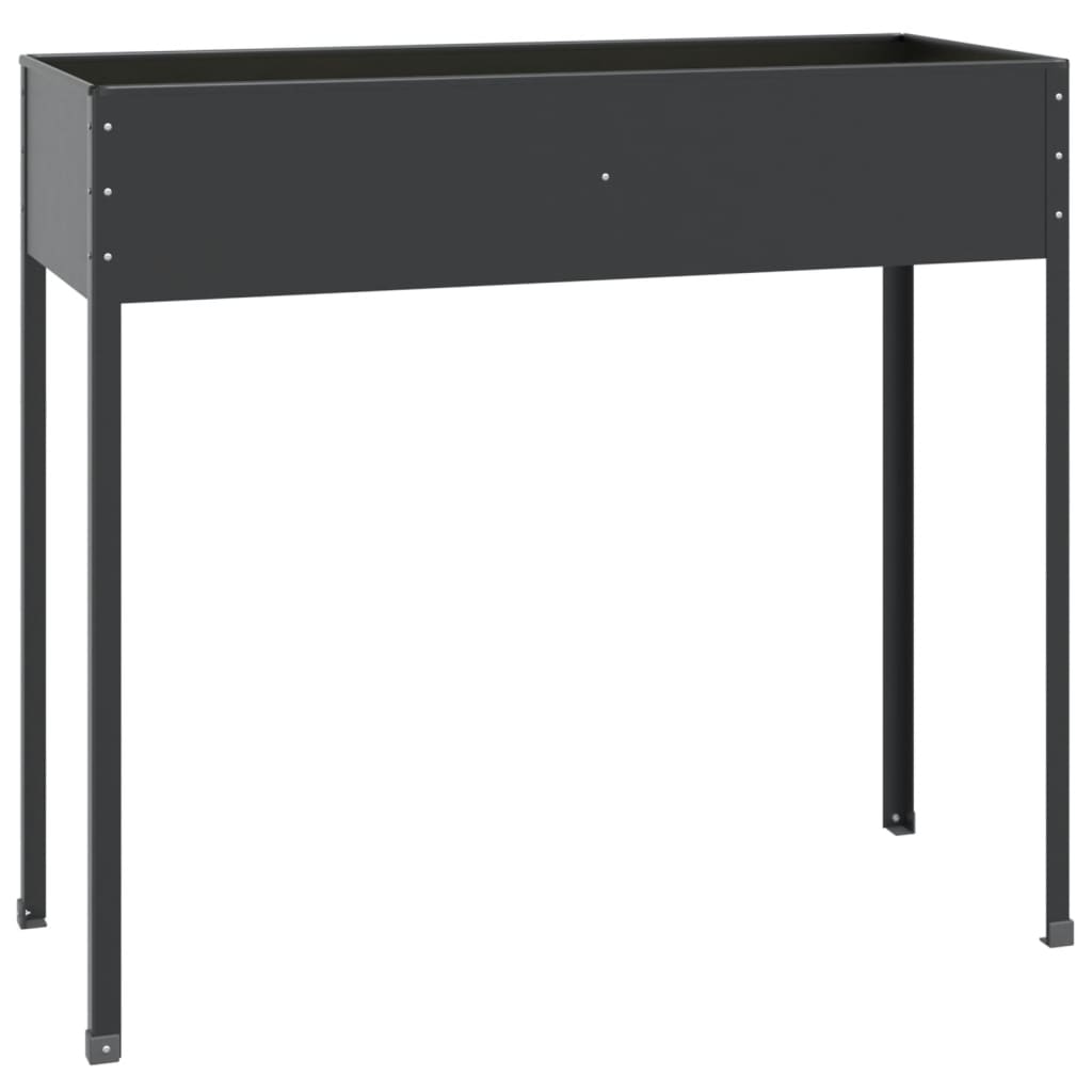 Plantekasse antrasitt 100,5x40,5x90 cm galvanisert stål