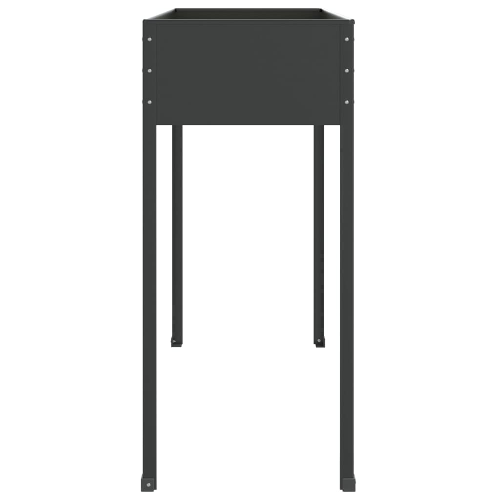 Plantekasse antrasitt 100,5x40,5x90 cm galvanisert stål