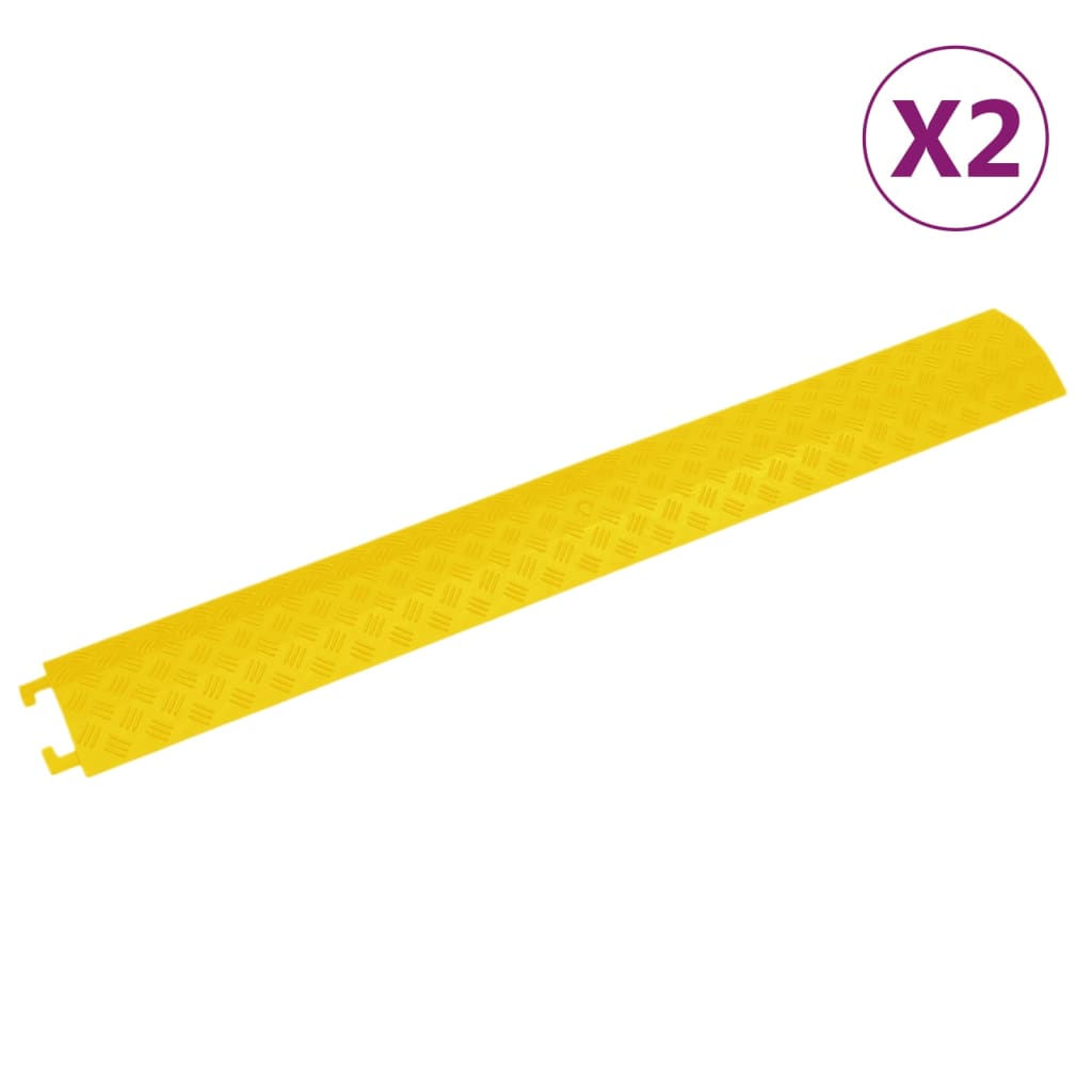 Kabelbeskyttere 2 stk 98,5 cm gul