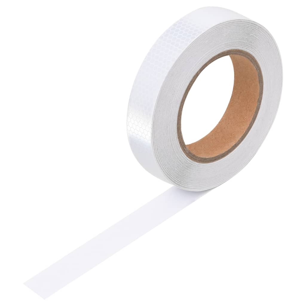 Reflekterende tape hvit 2,5 cm x 20 m PVC