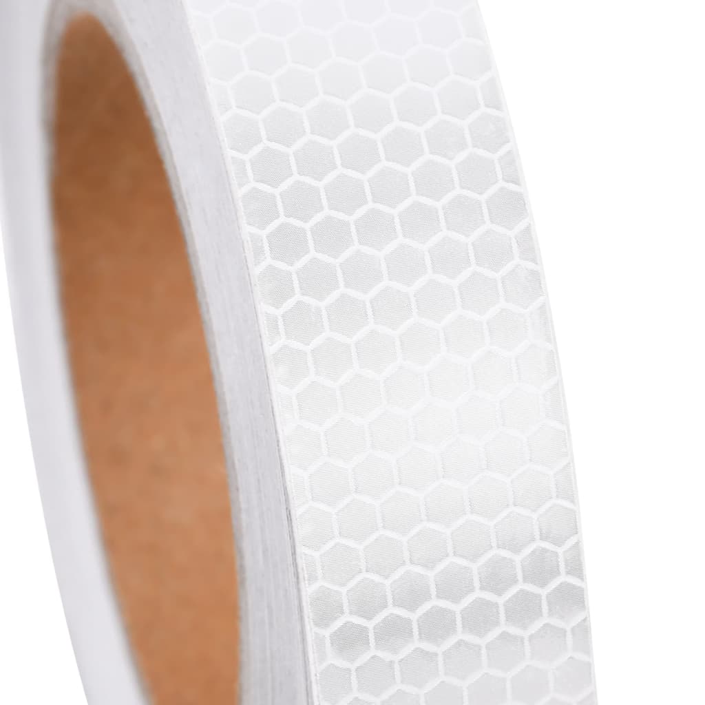 Reflekterende tape hvit 2,5 cm x 20 m PVC