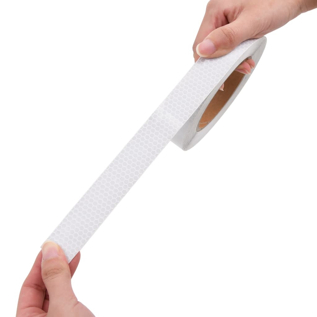 Reflekterende tape hvit 2,5 cm x 20 m PVC