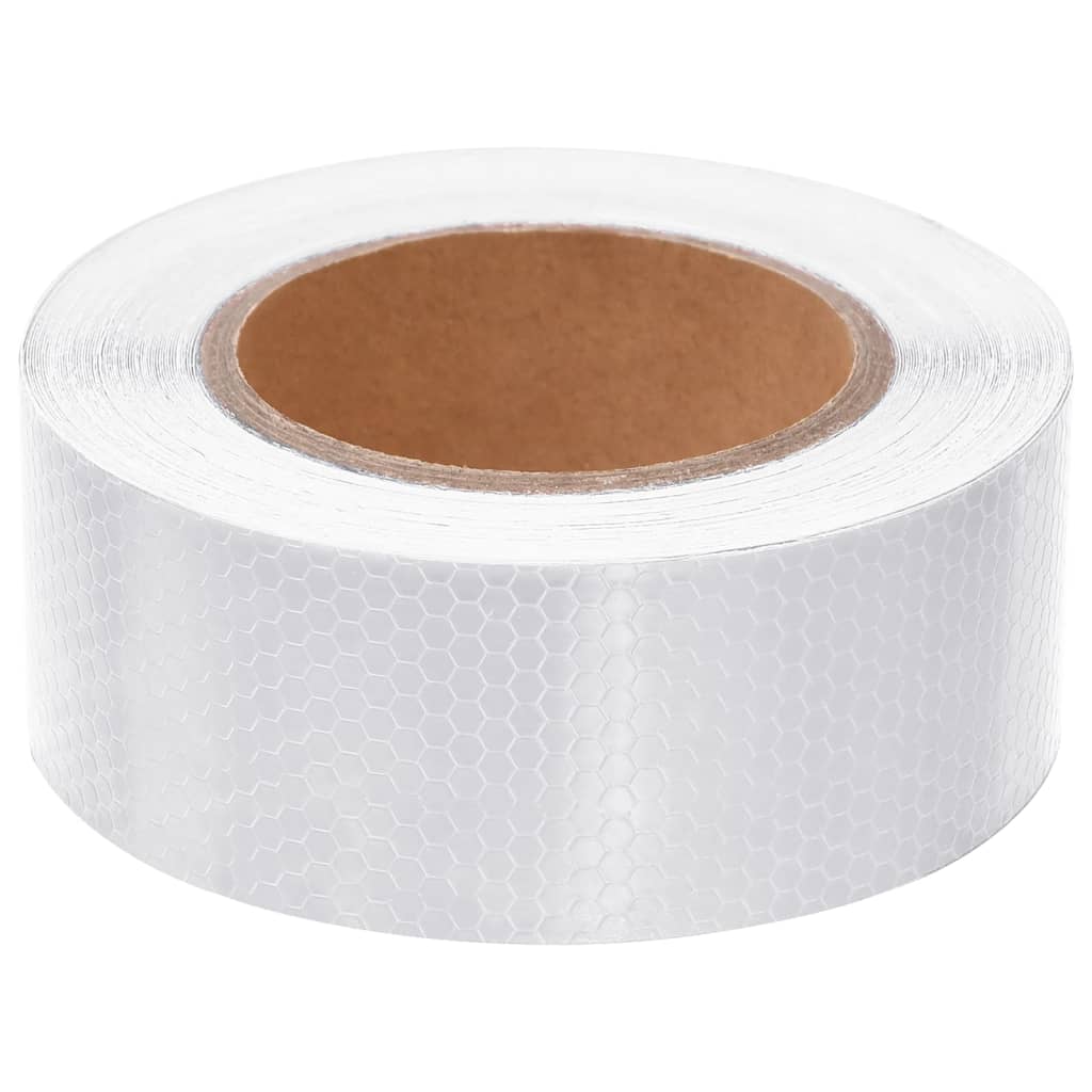 Reflekterende tape hvit 5 cm x 20 m PVC