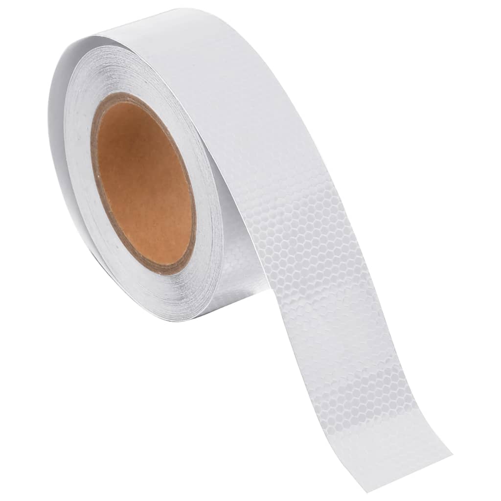 Reflekterende tape hvit 5 cm x 20 m PVC