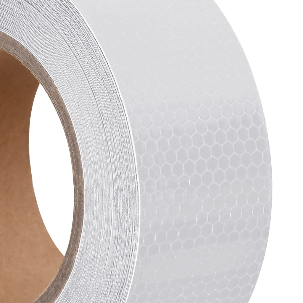Reflekterende tape hvit 5 cm x 20 m PVC