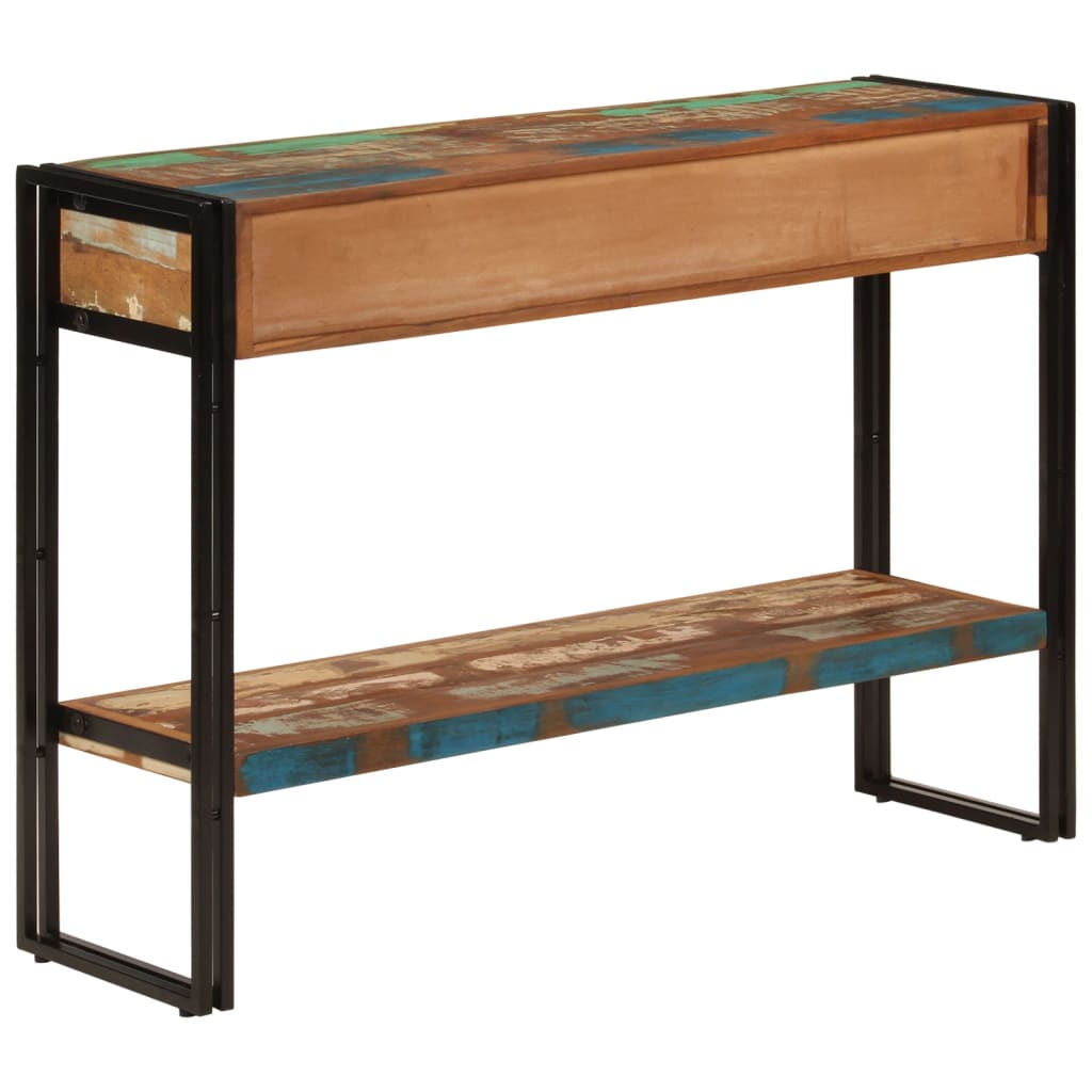 Konsollbord 110x30x76 cm gjenvunnet heltre