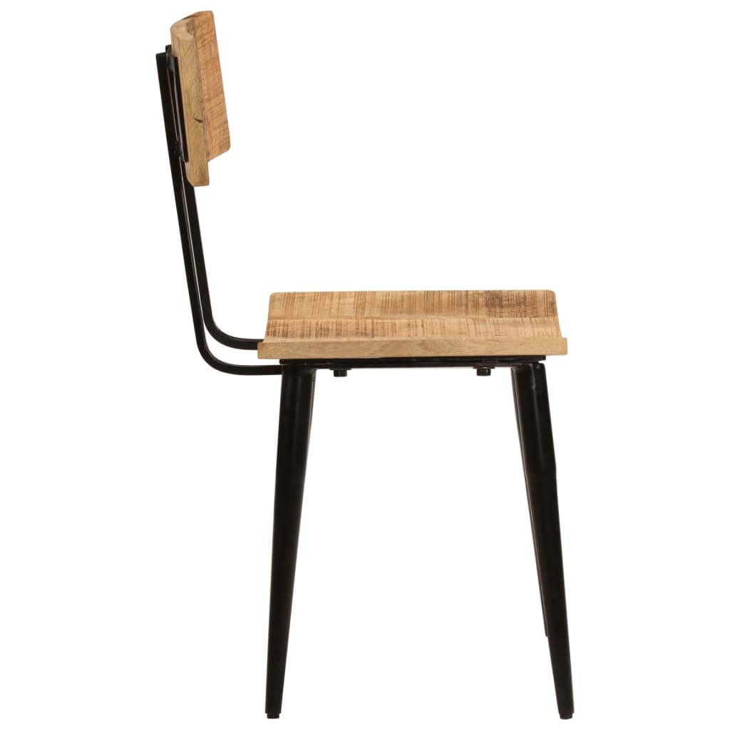 Spisestoler 2 stk 44x40x80 cm heltre mango