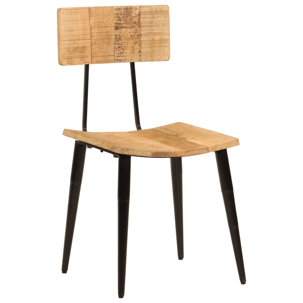 Spisestoler 2 stk 44x40x80 cm heltre mango