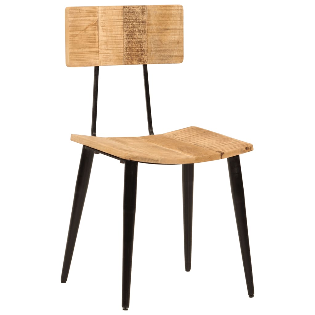 Spisestoler 2 stk 44x40x80 cm heltre mango