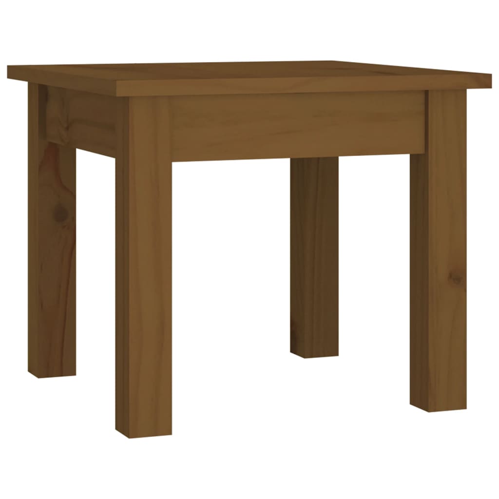Salongbord honningbrun 35x35x30 cm heltre furu