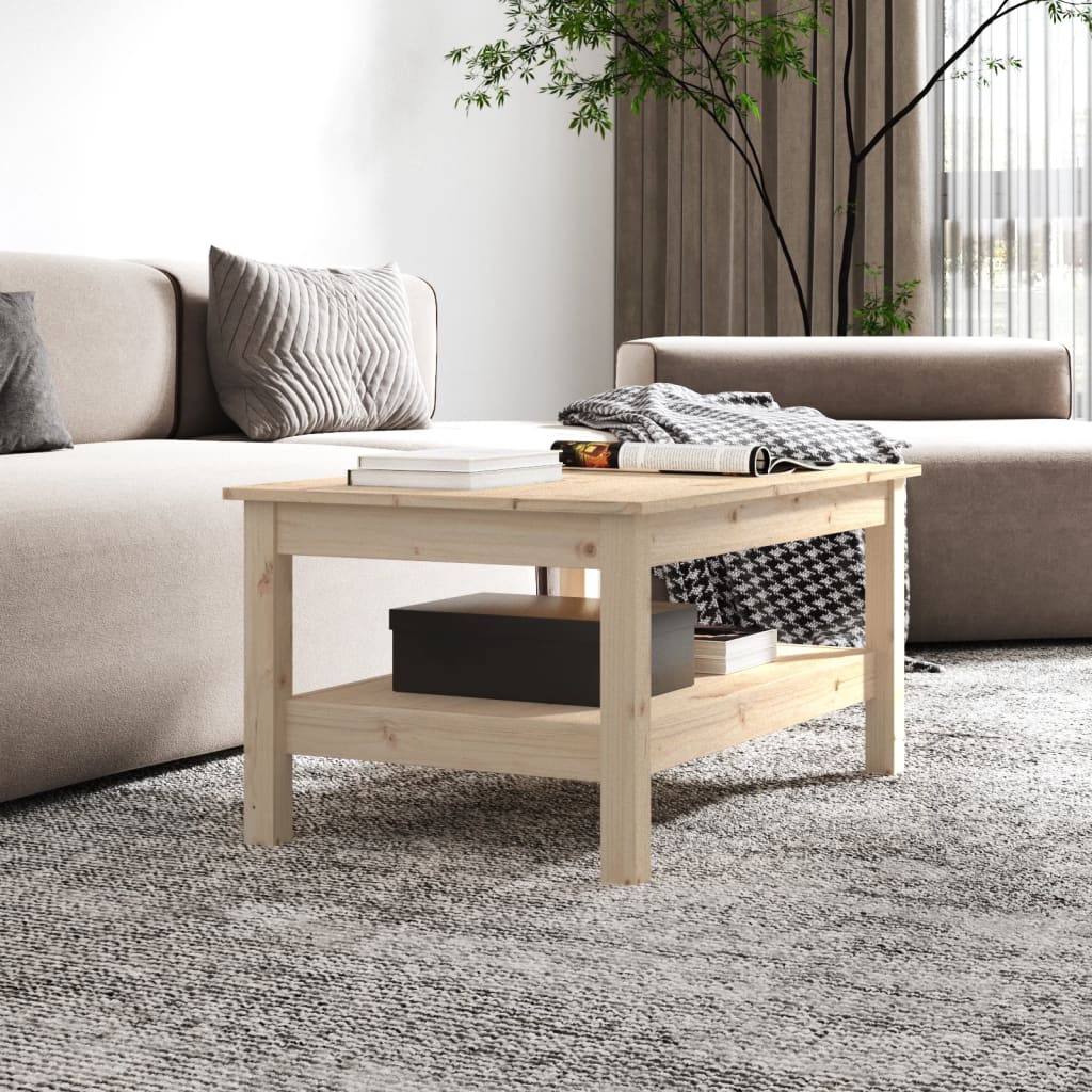 Salongbord 80x50x40 cm heltre furu
