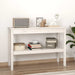 Konsollbord hvit 110x40x75 cm heltre furu
