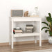 Konsollbord hvit 80x40x75 cm heltre furu