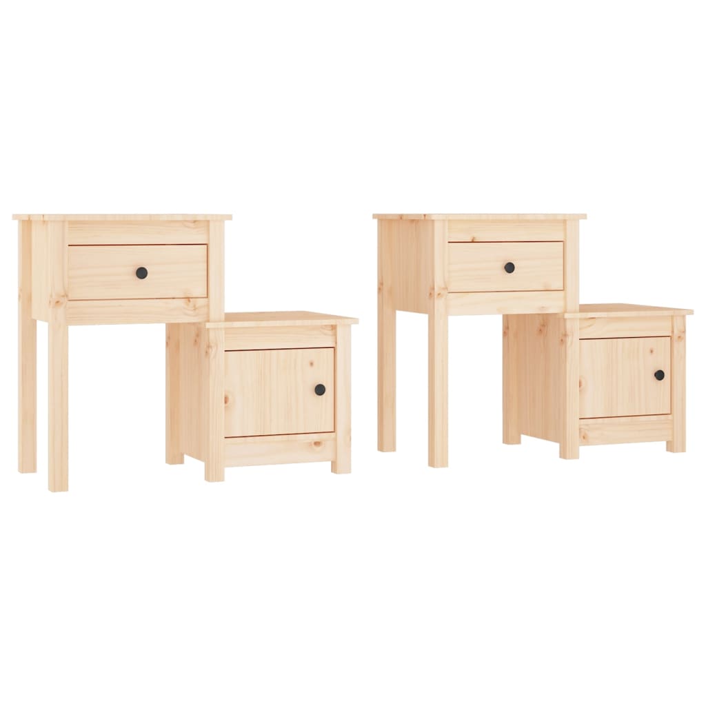 Nattbord 2 stk 79,5x38x65,5 heltre furu