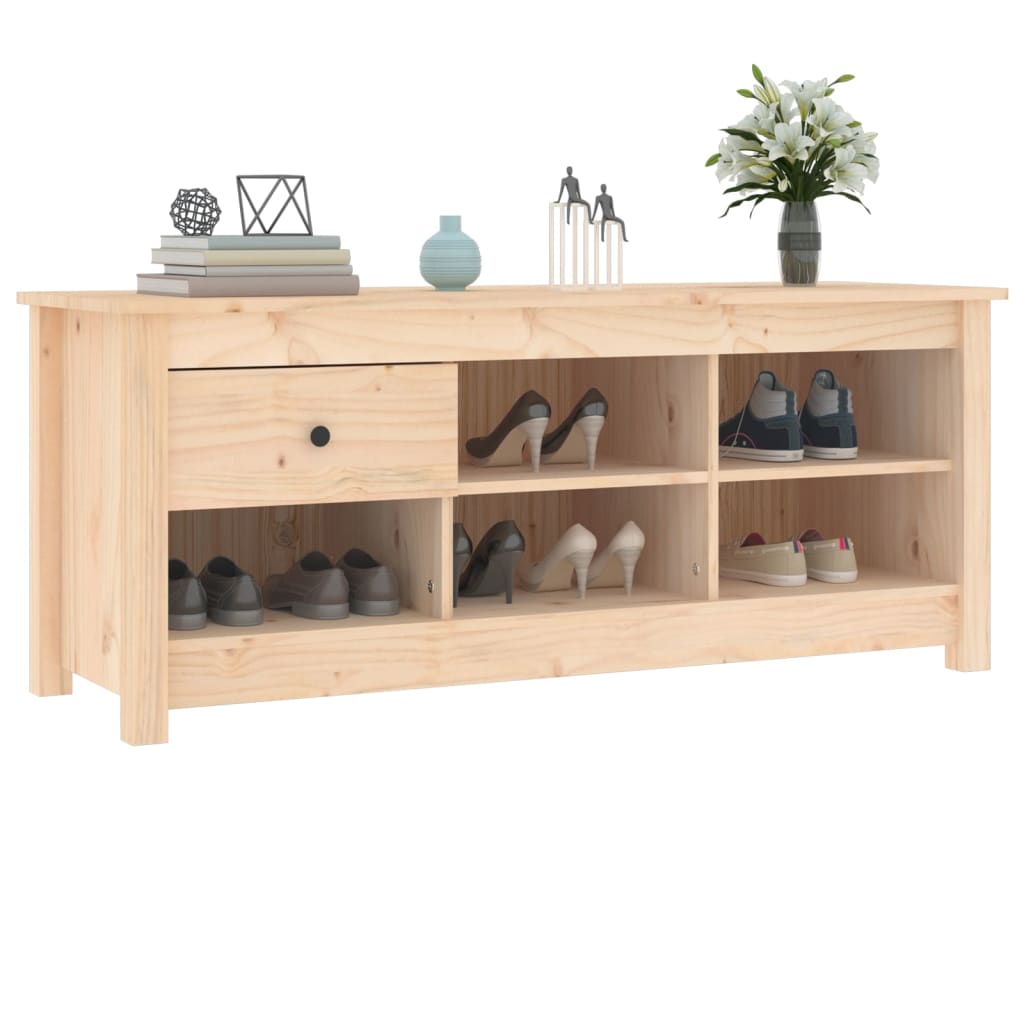 Skoskap 110x38x45,5 cm heltre furu