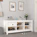 Skoskap hvit 110x38x45,5 cm heltre furu