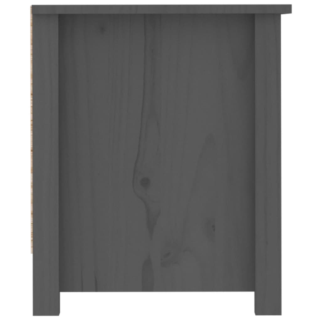 Skoskap grå 110x38x45,5 cm heltre furu