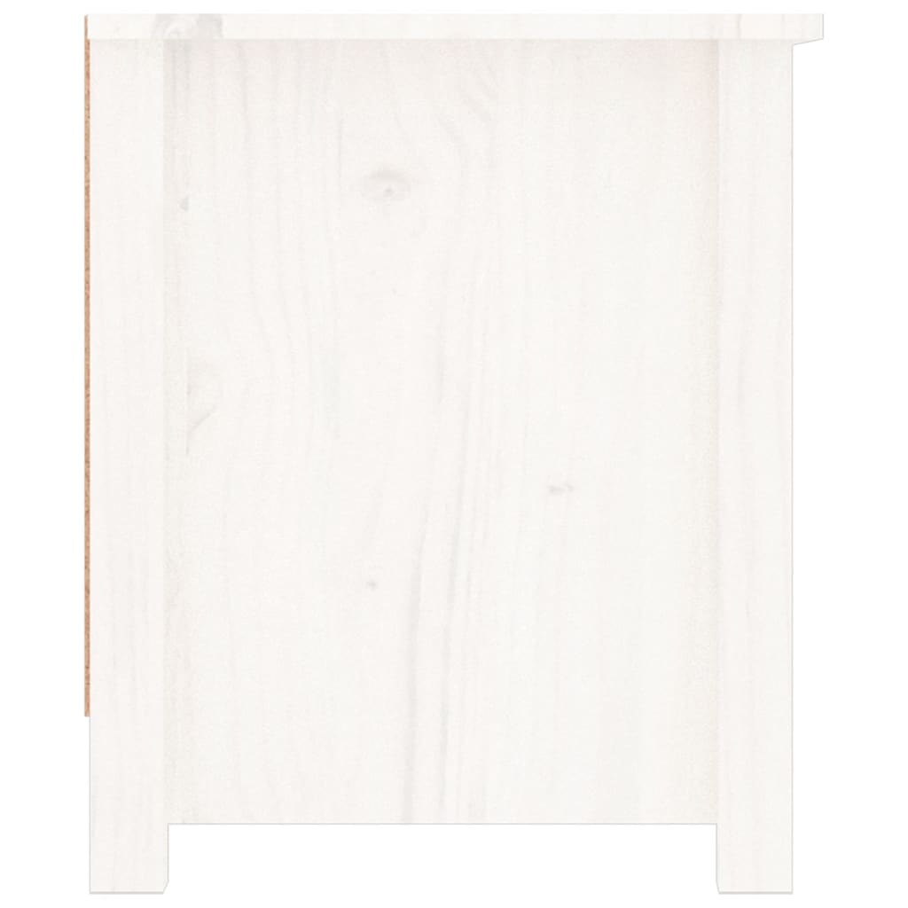 Skoskap hvit 110x38x45,5 cm heltre furu