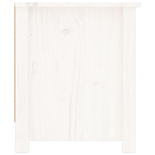 Skoskap hvit 110x38x45,5 cm heltre furu