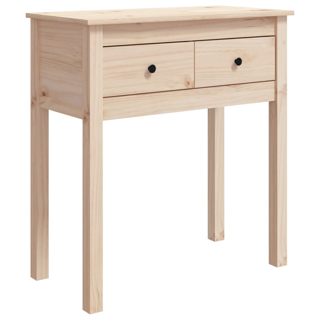 Konsollbord 70x35x75 cm heltre furu