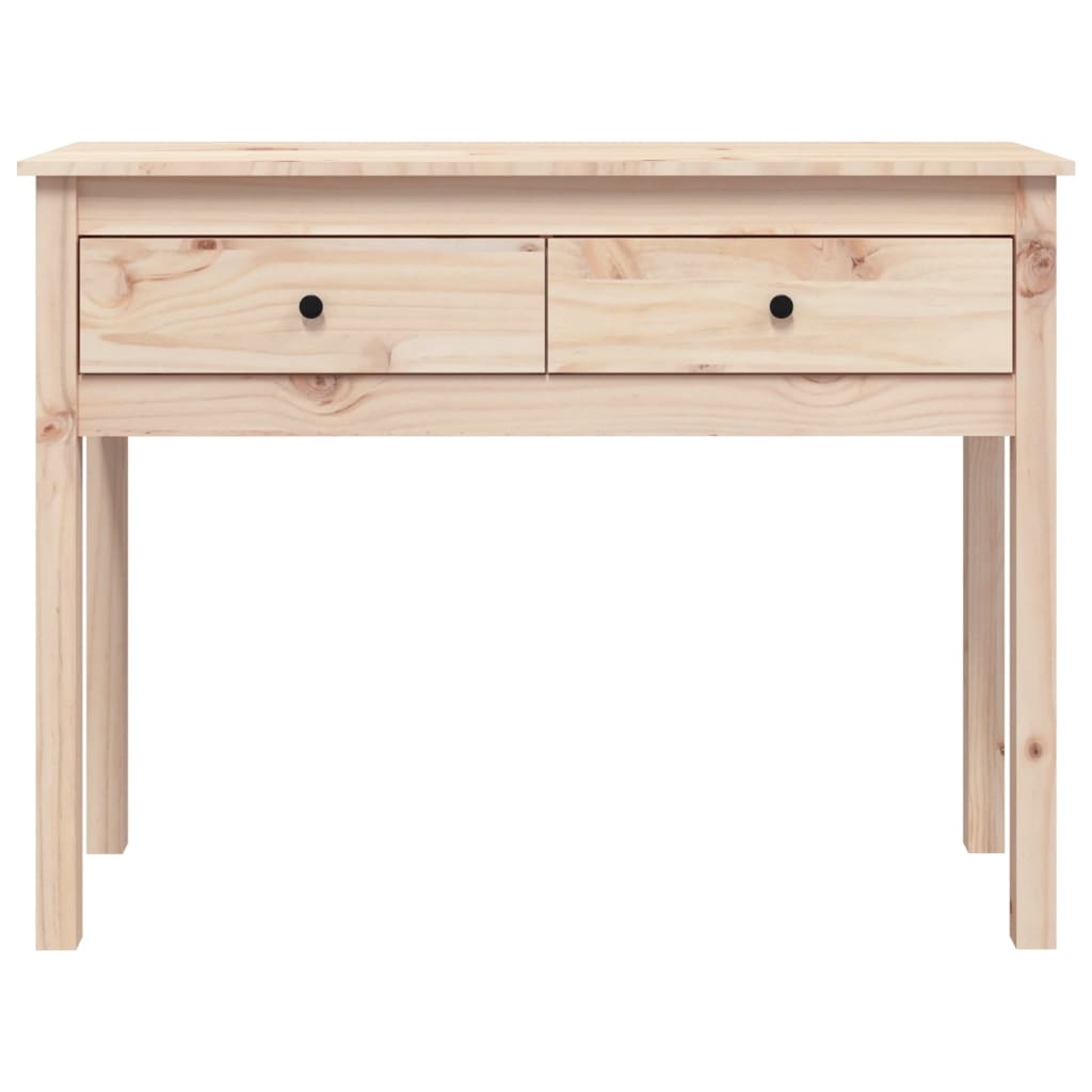 Konsollbord 100x35x75 cm heltre furu