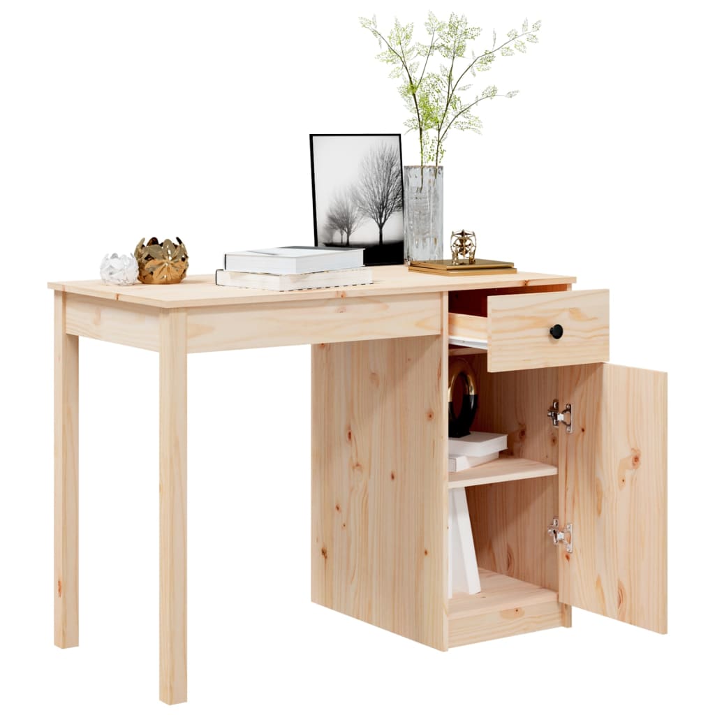 Skrivebord 100x50x75 cm heltre furu