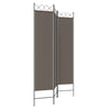 Romdeler 3 paneler antrasitt 120x200 cm stoff