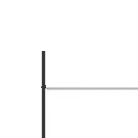 Romdeler med 5 paneler hvit 250x200 cm stoff