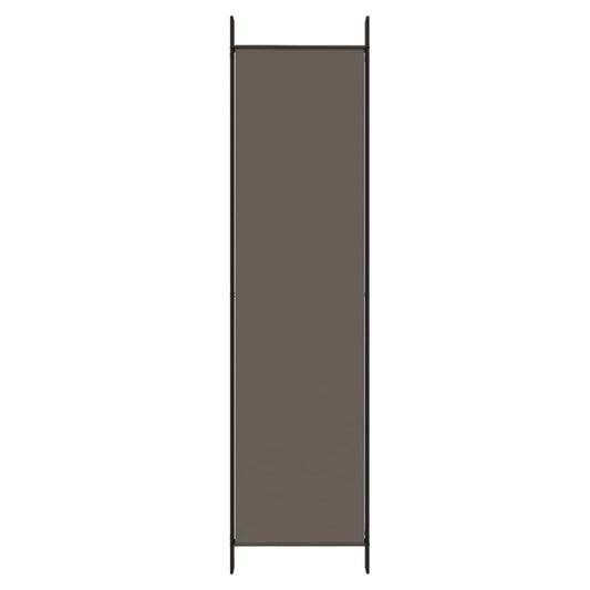 Romdeler med 5 paneler antrasitt 250x200 cm stoff