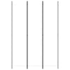 Romdeler 3 paneler hvit 150x220 cm stoff