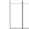Romdeler 3 paneler hvit 150x220 cm stoff