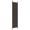 Romdeler 3 paneler brun 150x220 cm stoff