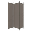Romdeler 3 paneler antrasitt 150x220 cm stoff