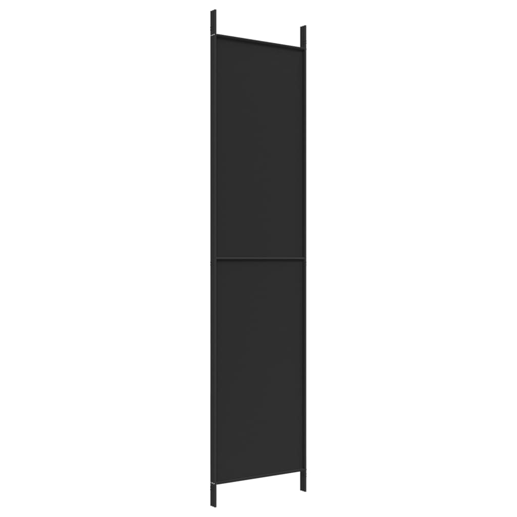 Romdeler 3 paneler svart 150x220 cm stoff
