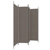 Romdeler 4 paneler antrasitt 200x220 cm stoff