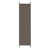 Romdeler 4 paneler antrasitt 200x220 cm stoff