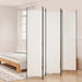Romdeler med 5 paneler hvit 250x220 cm stoff